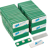 2000 Pack Magreen Green Magnetic Name Badge Holders with 3 Neodymium Magnets and 3M Adhesive Front Plate