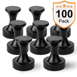 100 Pack Magreen Black Round Magnetic Hook