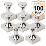 silver square magnetic hook