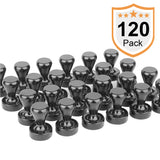 120 Pack Magreen Black Magnetic Push Pins