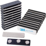 300 Pack Magreen Black Magnetic Name Badge Holders