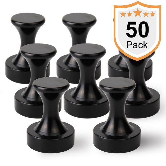 50 Pack Magreen Black Round Magnetic Hook
