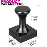 50 Pack Magreen Black Square Magnetic Hook