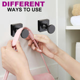 Black Square Magnetic Hook