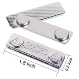 size of 1000 pack magreen magnetic name badge holders with 2 neodymium magnets and 3m adhesive front plate