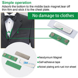 magreen green magnetic name badge holders with 3 neodymium magnets and 3m adhesive front plate